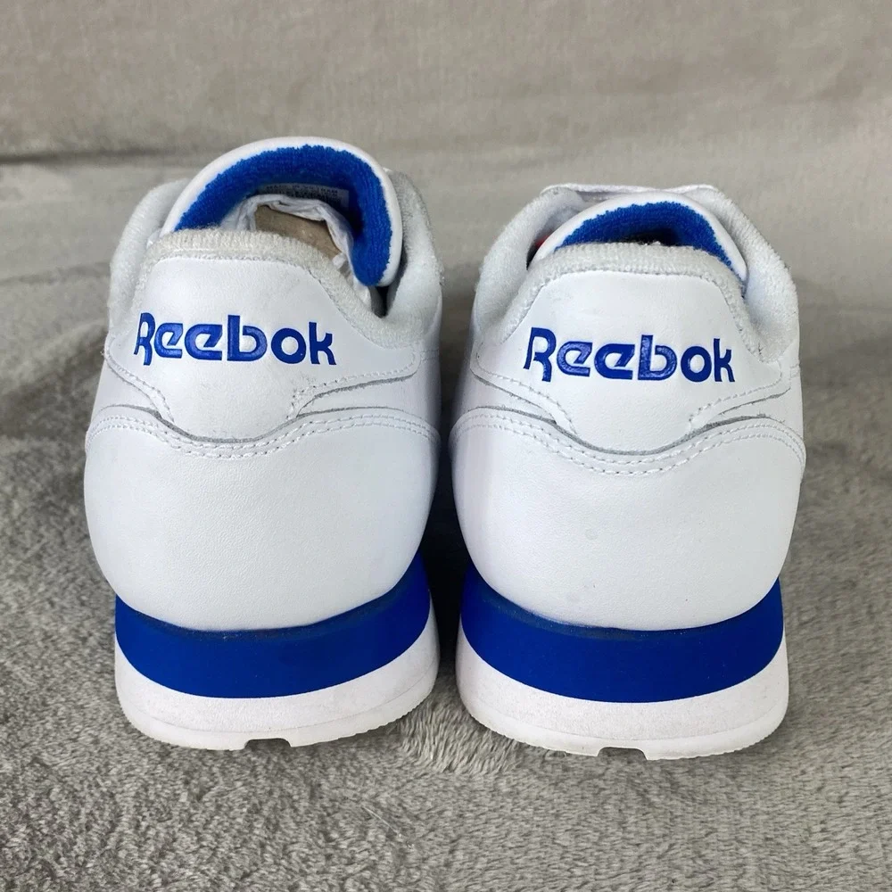 Reebok Classic Sneakers Shoes Mens Size 11 White Leather Retro Athletic